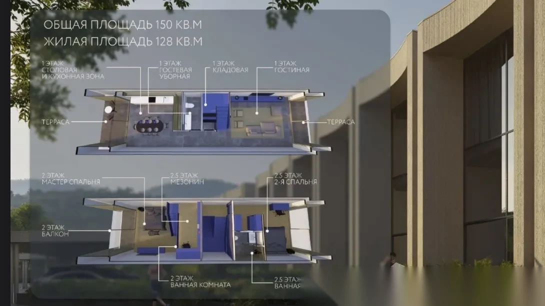 Таунхаус 2BR в комплексе Synchro Layan · Чернг Тале / Bang Tao · Вид в сад — фото 11