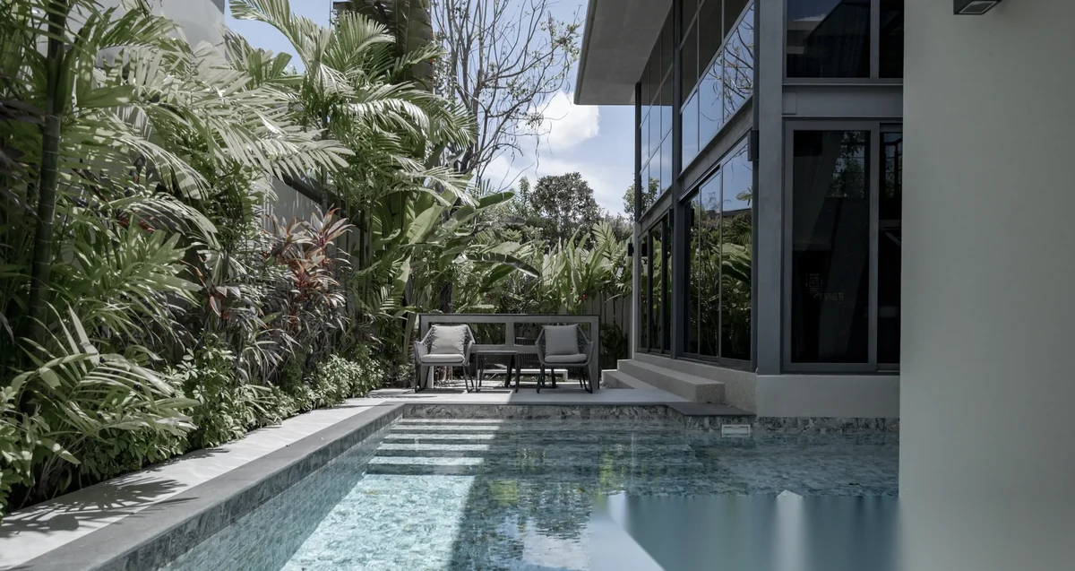 3 Bedroom Villa for sale at Riverhouse Phuket complex · Choeng Thale · Pool View