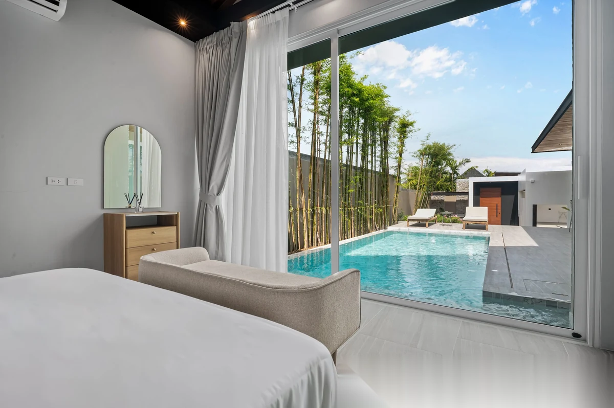 3 Bedroom Villa for rent at Suksan Fusion complex · Rawai · Pool View