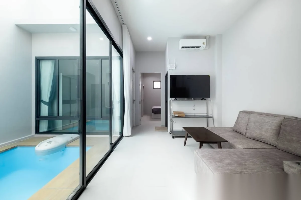Дом 2BR в комплексе Pa Lai, Chalong Private Pool Home · Чалонг · Вид на бассейн — фото 3