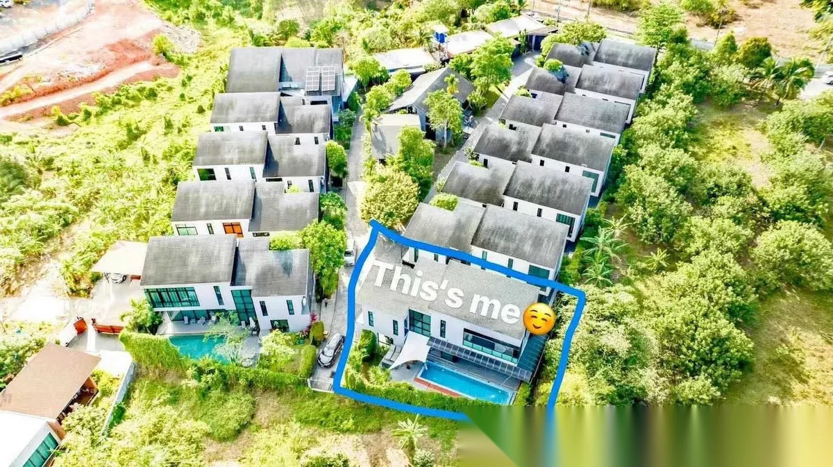 Вилла 3BR в комплексе Wallaya Villas Harmony · Си Сунтон · Вид на бассейн — фото 4