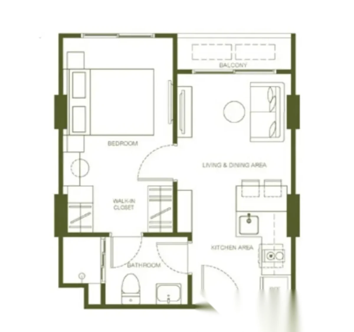 1 Bedroom Apartment for rent at The Base Cherngtalay complex · Choeng Thale — photo 11