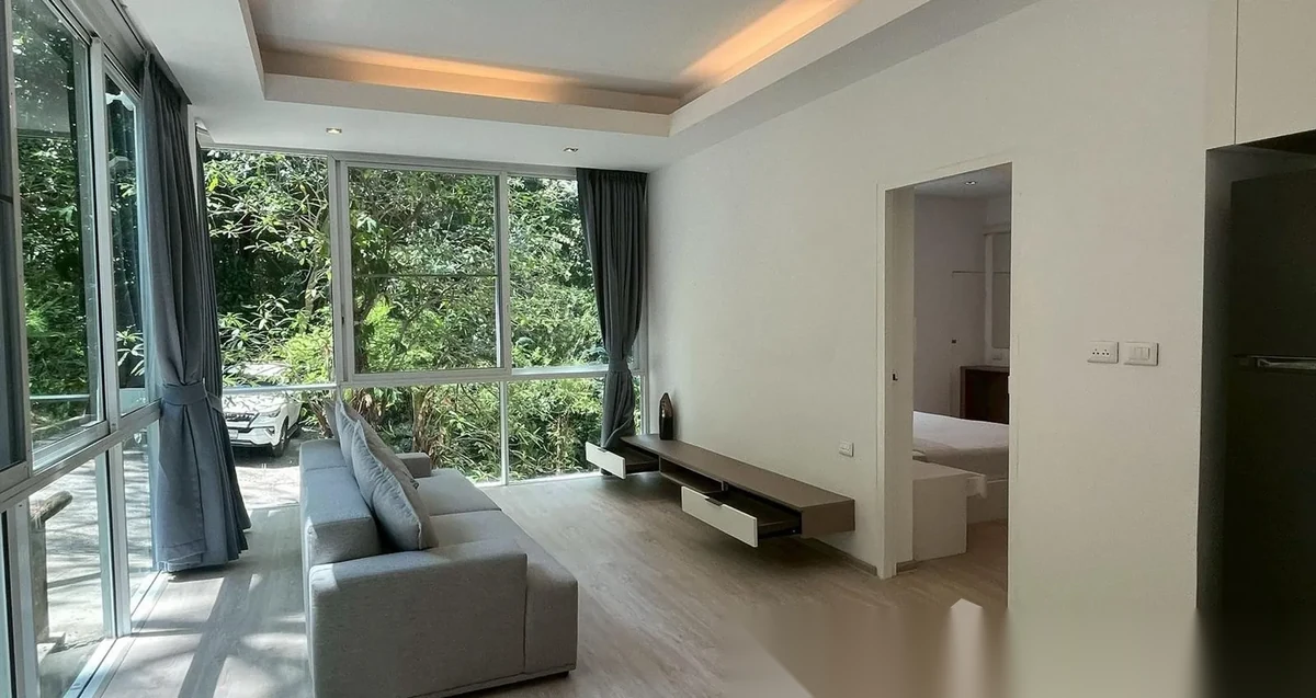 1 Bedroom Apartment for rent at The Trees Residence complex · Kamala · Garden View