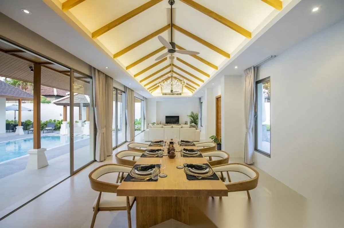 Вилла 3BR в комплексе The Gardens by Vichara · Чернг Тале / Bang Tao · Вид на бассейн — фото 14