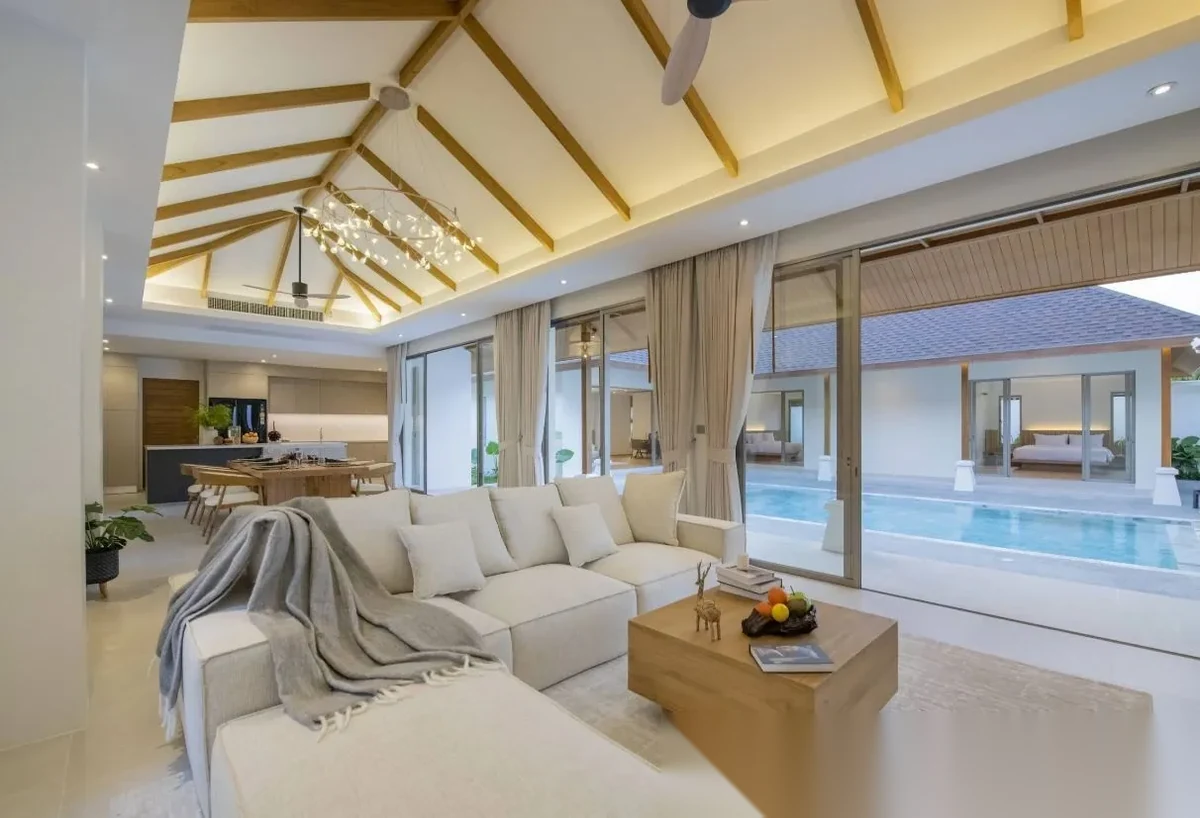 Вилла 3BR в комплексе The Gardens by Vichara · Чернг Тале / Bang Tao · Вид на бассейн — фото 17