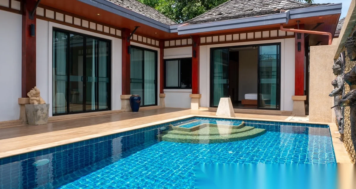 Вилла 3BR в комплексе Rawai VIP Villas & Kids Park · Раваи · Вид на бассейн — фото 2