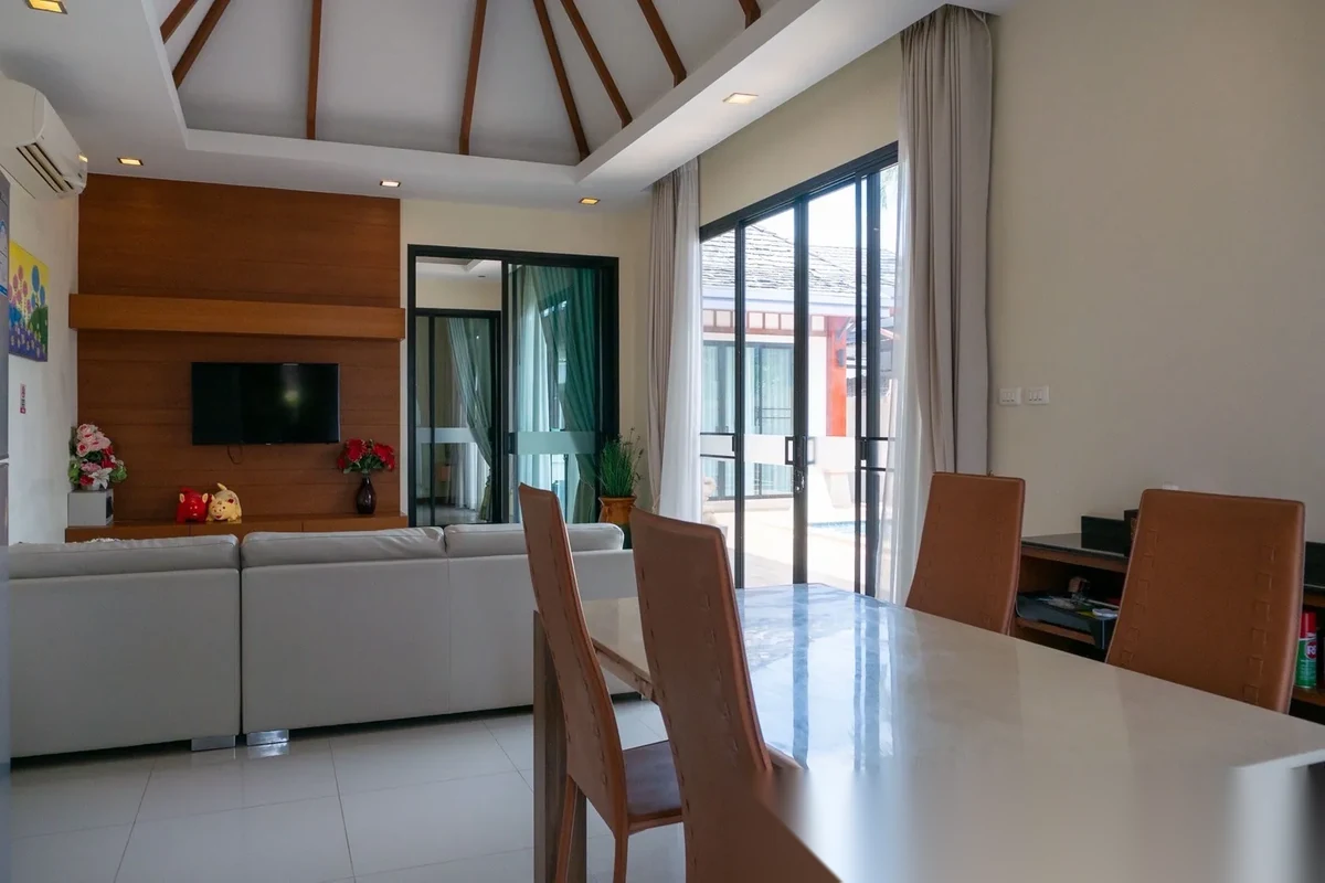 Вилла 3BR в комплексе Rawai VIP Villas & Kids Park · Раваи · Вид на бассейн — фото 13