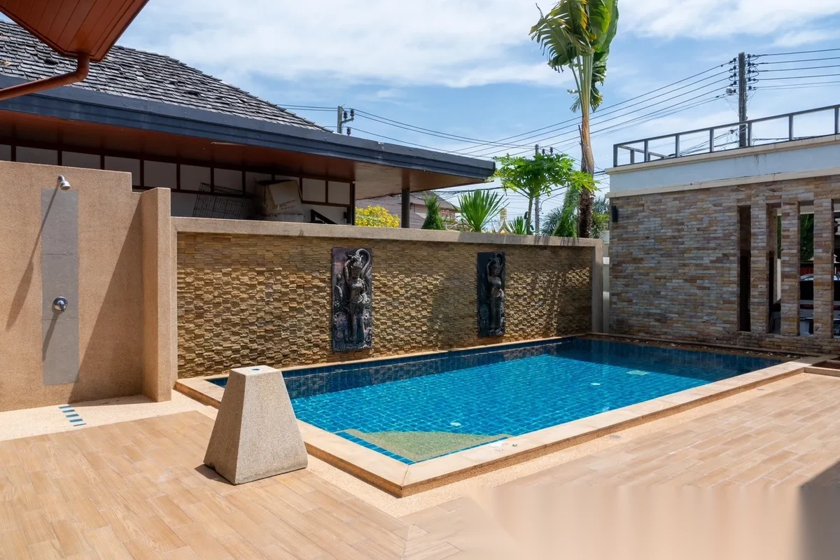 Вилла 3BR в комплексе Rawai VIP Villas & Kids Park · Раваи · Вид на бассейн — фото 35