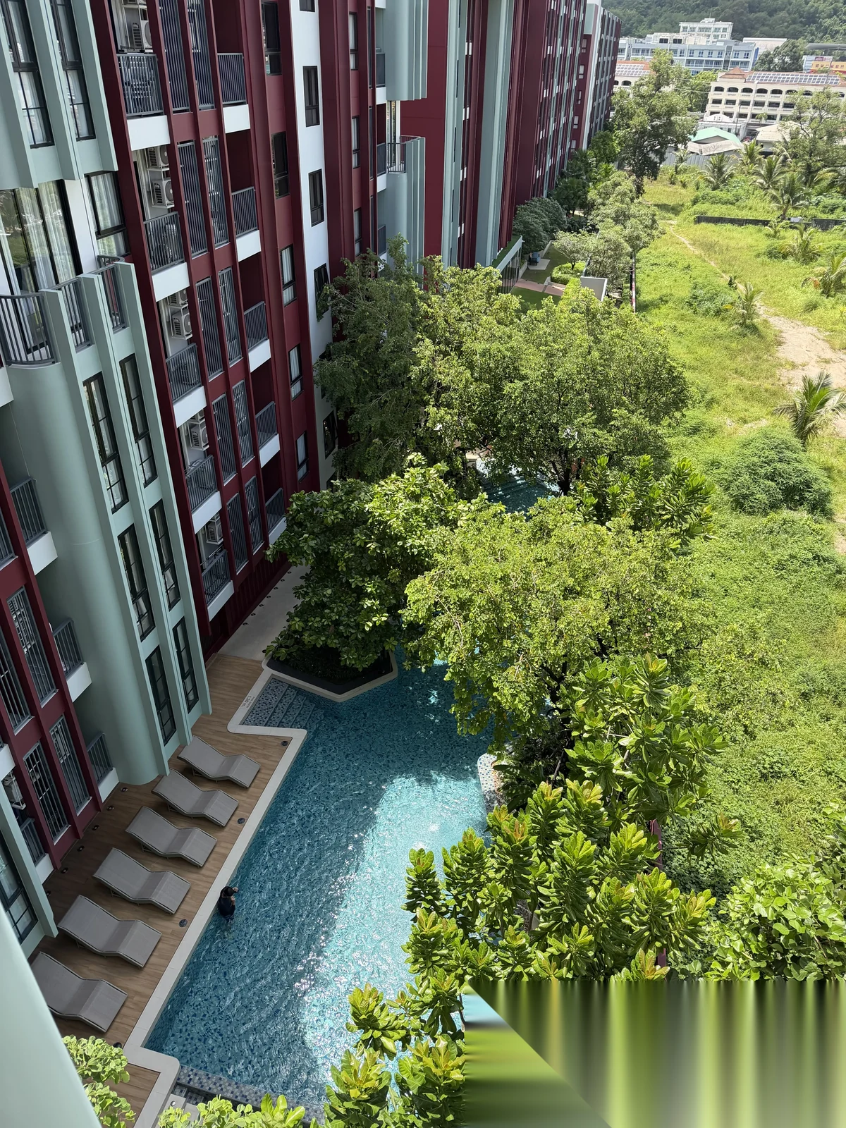 Studio Apartment for rent at THE BASE Bukit complex · Wichit · Pool View — photo 5