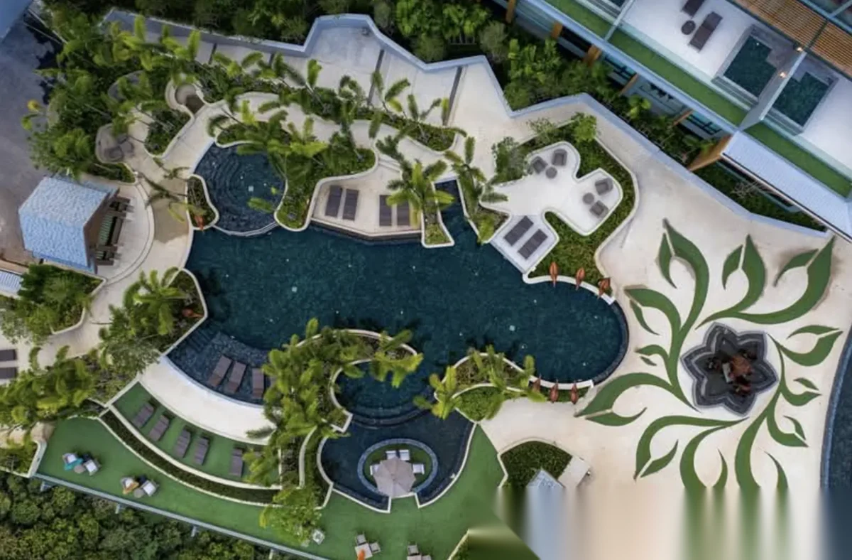 Апартаменты 1BR в ЖК The Panora Phuket by Mida Grande Resort Condominiums · Чернг Тале / Bang Tao · Выход к бассейну — фото 15