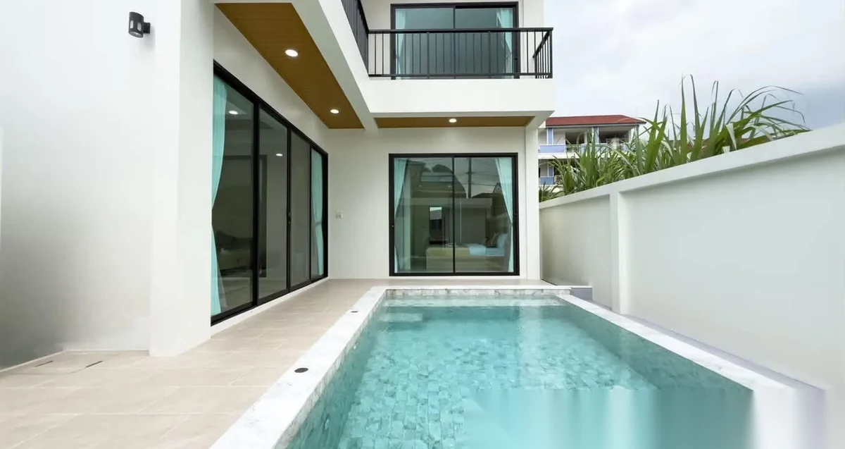 3 Bedroom House for rent at Wichit Private Pool Villa 3 Bedrooms 4 Bathrooms complex · Wichit