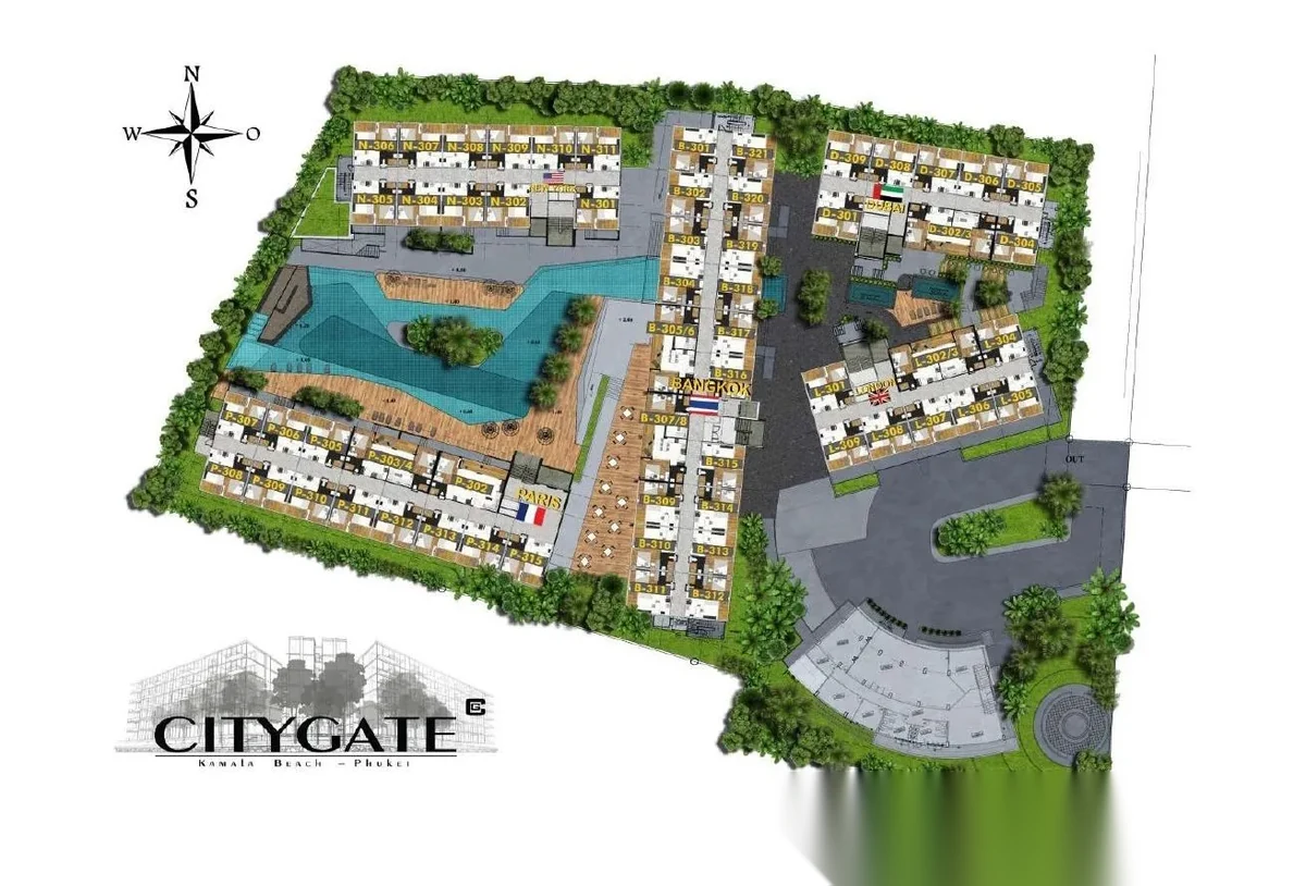 1 Bedroom Apartment for sale at CITYGATE complex · Kamala · Garden View — photo 15