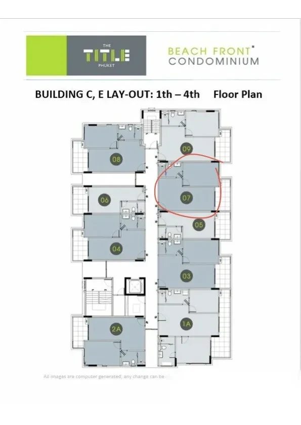 Апартаменты 1BR в ЖК The Title Rawai Phase 3 West Wing · Раваи · Выход к бассейну — фото 11