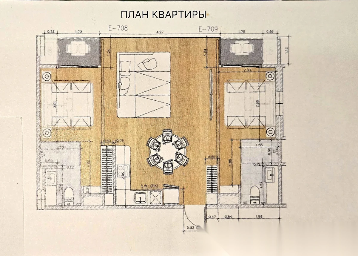 Апартаменты 2BR в ЖК Andaman Riviera · Чернг Тале / Bang Tao · Вид на бассейн — фото 26