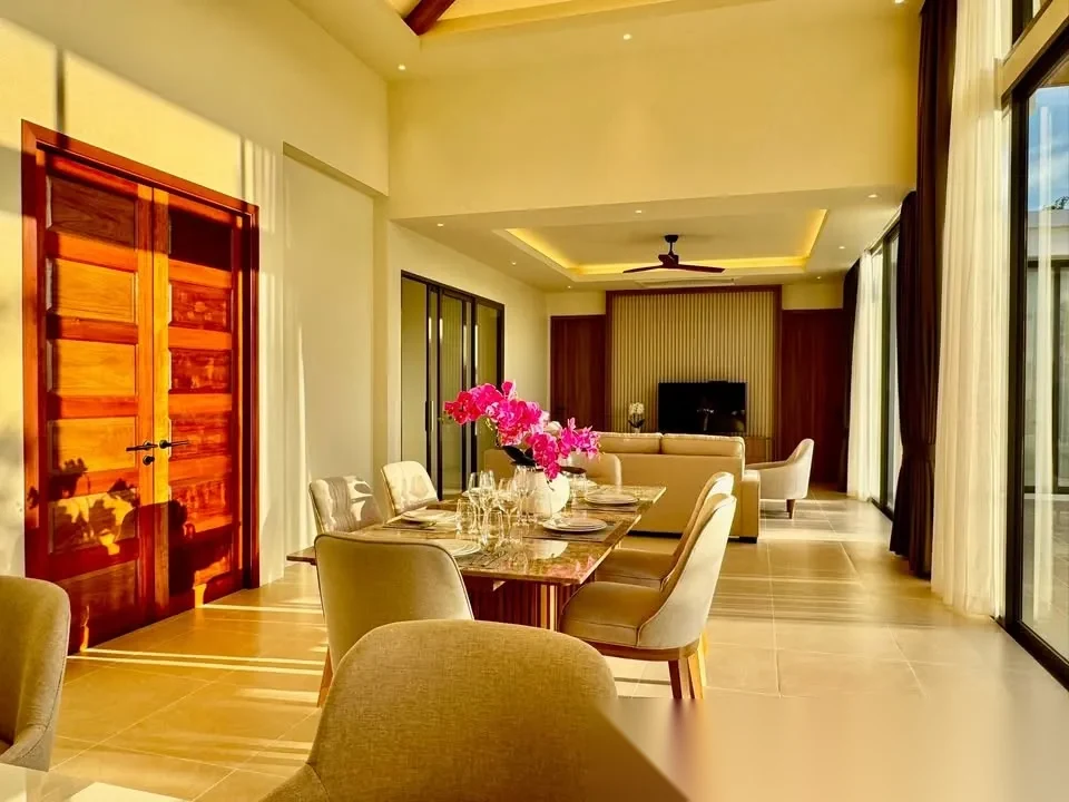 4 Bedroom Villa for rent at The Ozone Campus Villa complex · Thep Krasattri · Pool View — photo 3