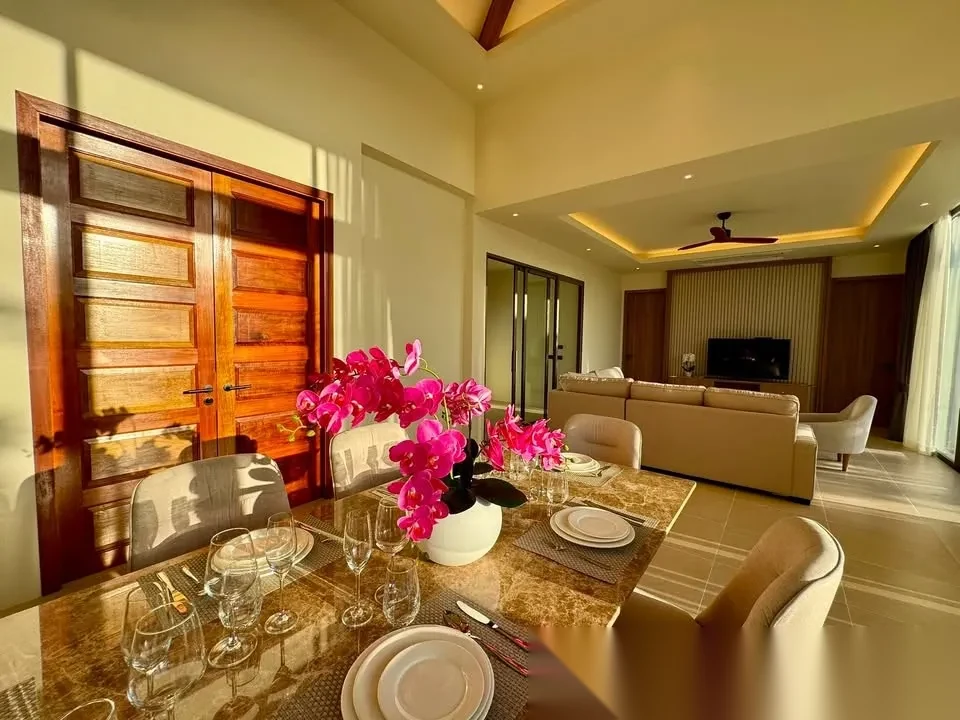 4 Bedroom Villa for rent at The Ozone Campus Villa complex · Thep Krasattri · Pool View — photo 6