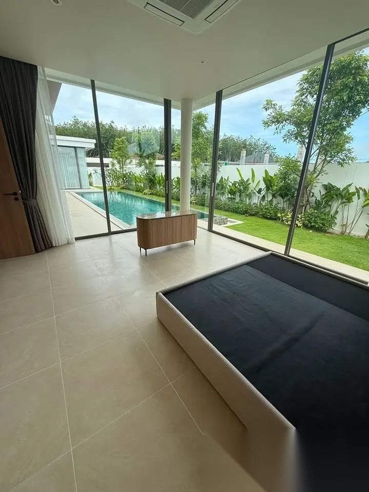 4 Bedroom Villa for rent at The Ozone Campus Villa complex · Thep Krasattri · Pool View — photo 12