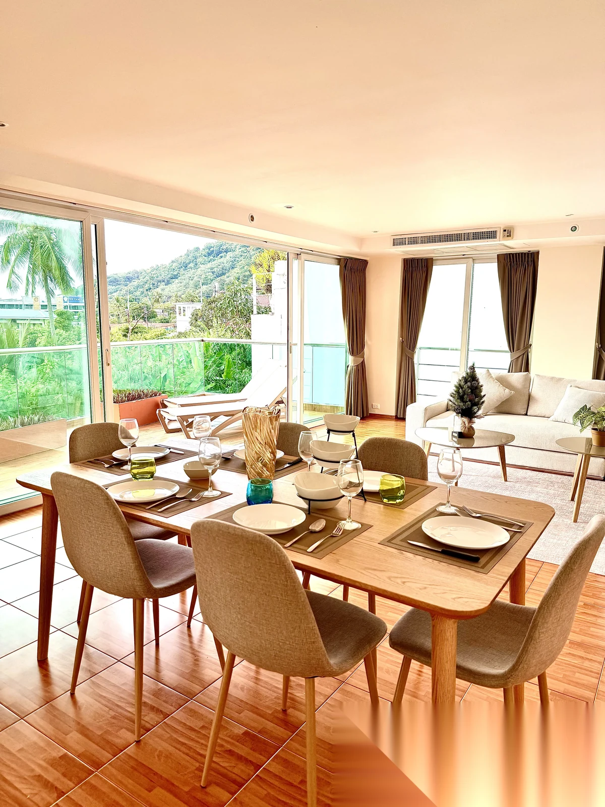 Апартаменты 3BR в ЖК Kata Ocean View · Карон · Вид на море — фото 20