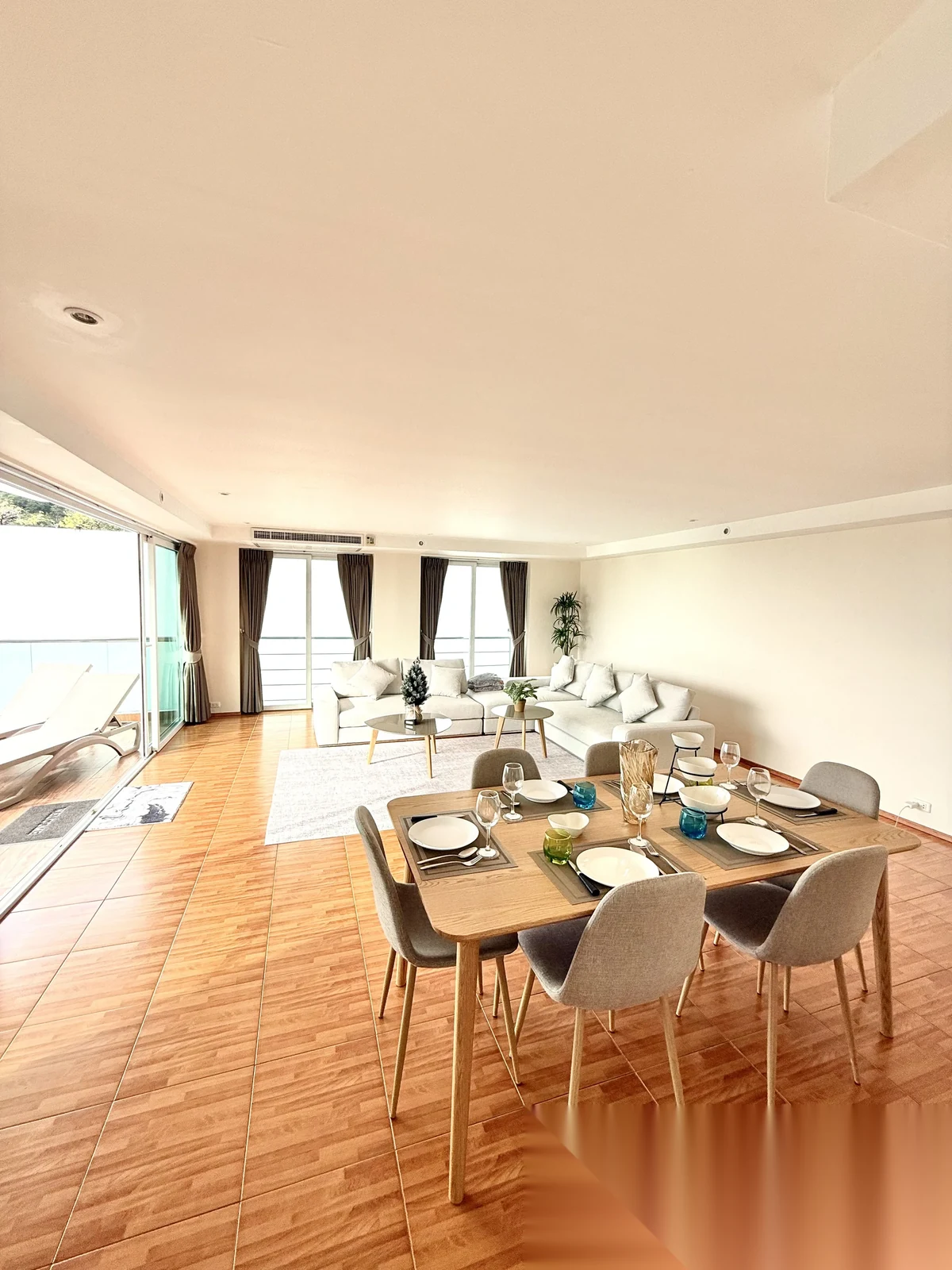 Апартаменты 3BR в ЖК Kata Ocean View · Карон · Вид на море — фото 21