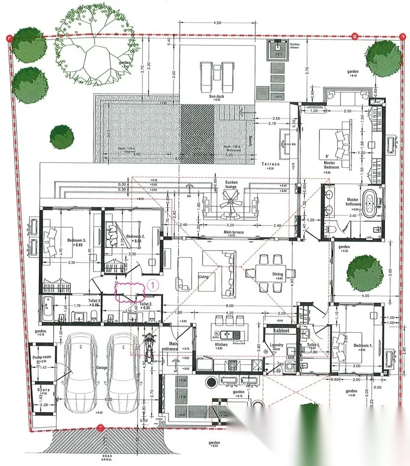 4 Bedroom Villa for sale at Botanica Modern Loft complex · Si Sunthon · Garden View — photo 37