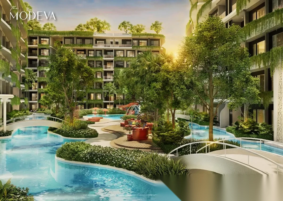 Апартаменты 2BR в ЖК The Modeva · Чернг Тале / Bang Tao · Вид на бассейн — фото 9