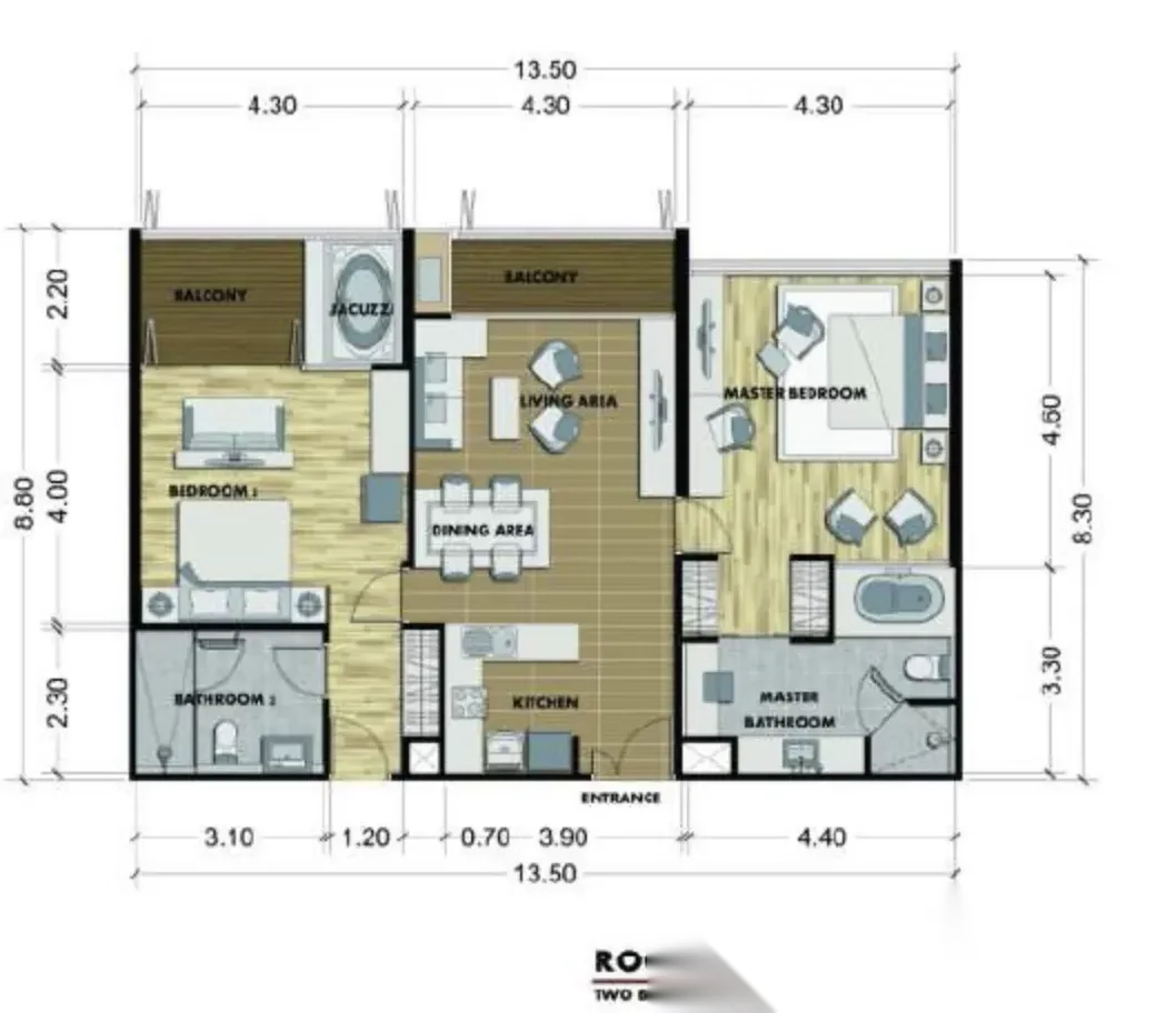 2 Bedroom Apartment for sale at The Regent Bangtao complex · Choeng Thale · Garden View — photo 18
