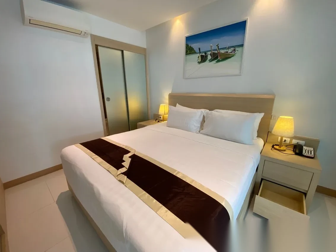 Апартаменты 1BR в ЖК The Beachfront · Раваи · Частичный вид на море — фото 8