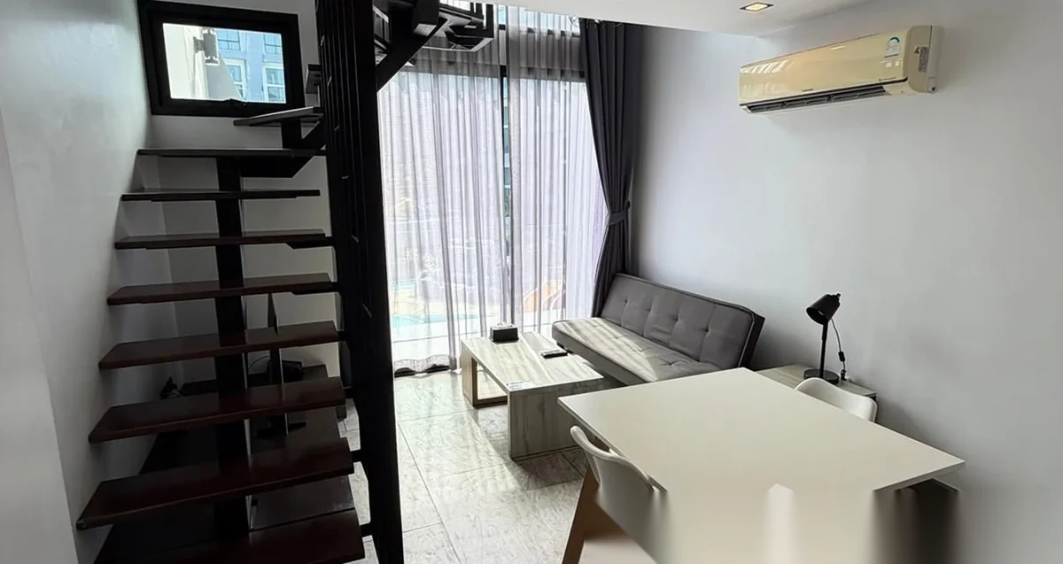 1 Bedroom Penthouse for sale at Utopia Loft complex · Rawai · Pool View — photo 2