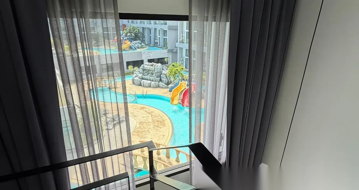 Пентхаус 1BR в ЖК Utopia Loft · Раваи · Вид на бассейн — фото 2