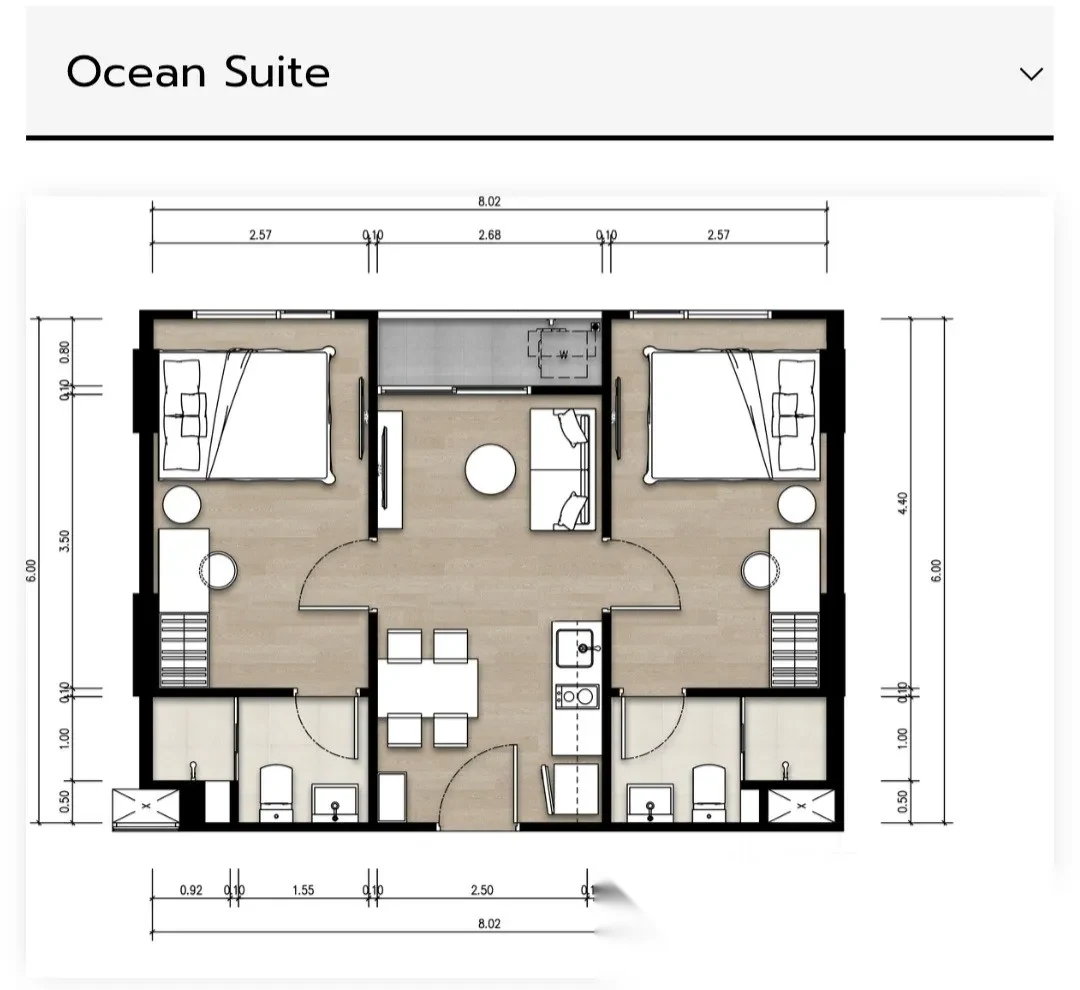 2 Bedroom Apartment for sale at The Origin Kathu-Patong complex · Kathu · Pool View — photo 10