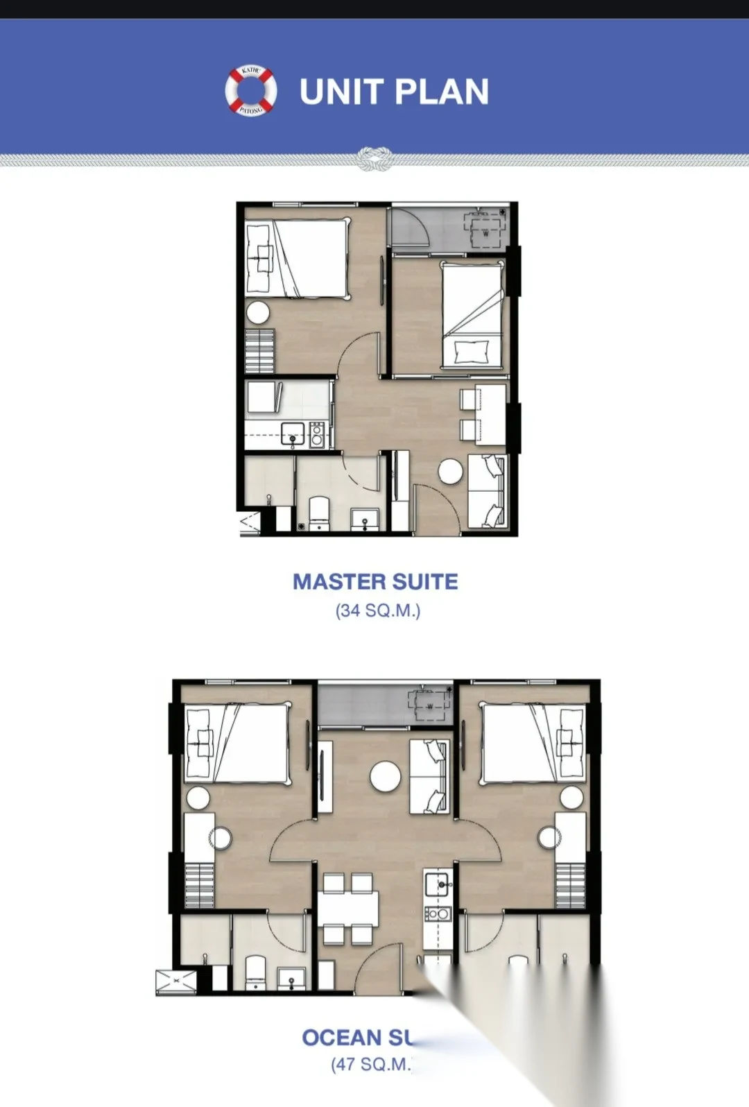 2 Bedroom Apartment for sale at The Origin Kathu-Patong complex · Kathu · Pool View — photo 13