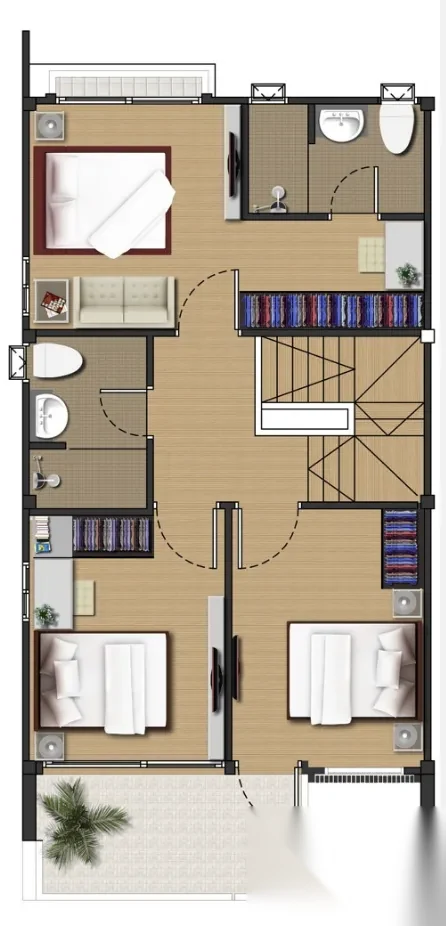 3 Bedroom Townhouse for sale at East Bangtao Ville complex · Thep Krasattri — photo 25