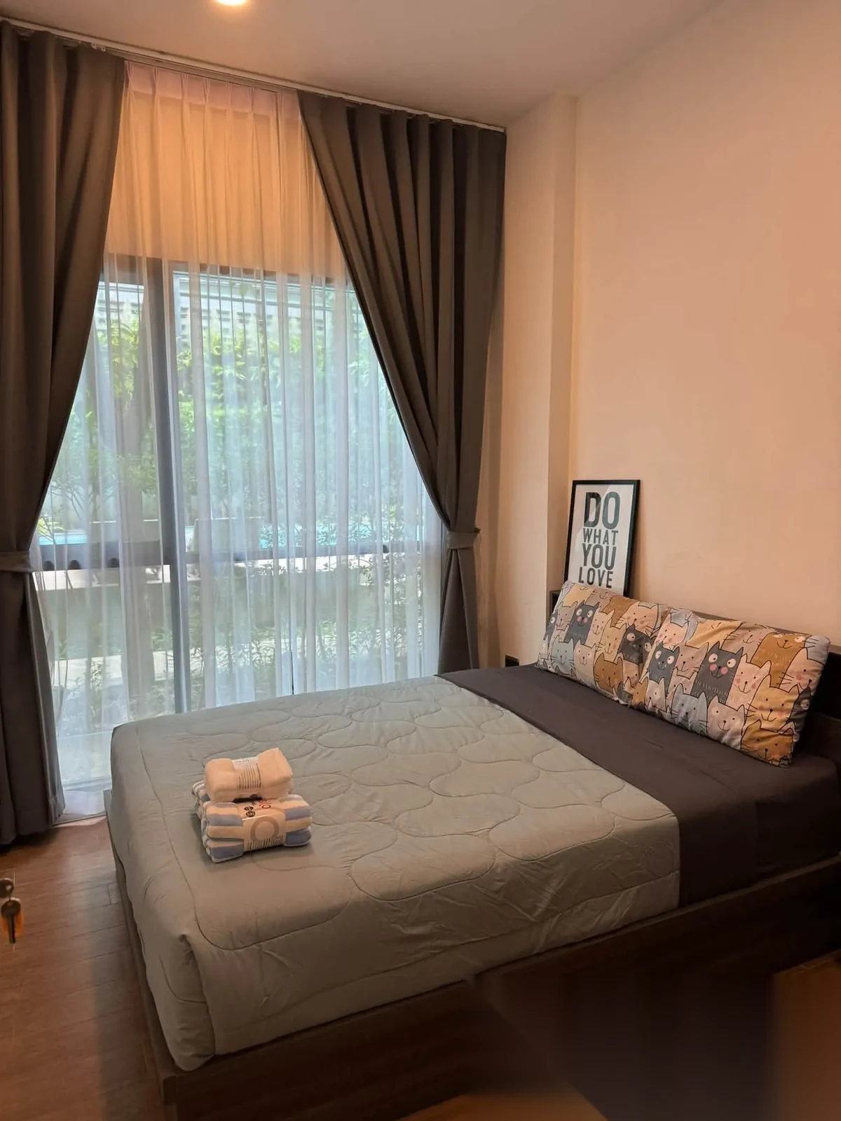 Апартаменты 2BR в ЖК The Space Condominium · Вичит · Вид на бассейн — фото 2