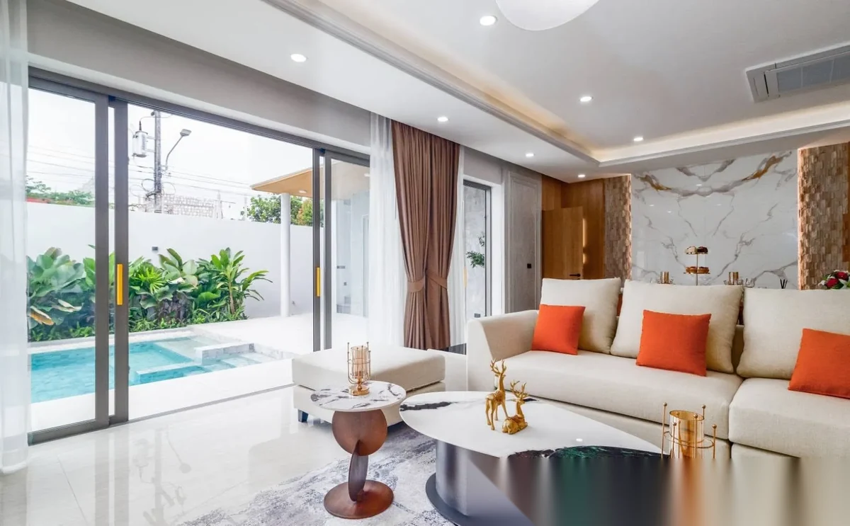 Вилла 4BR в комплексе Sierra Vista · Си Сунтон · Вид на бассейн — фото 4