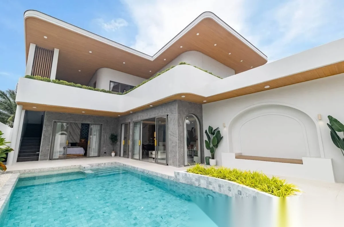 Вилла 4BR в комплексе Sierra Vista · Си Сунтон · Вид на бассейн — фото 8