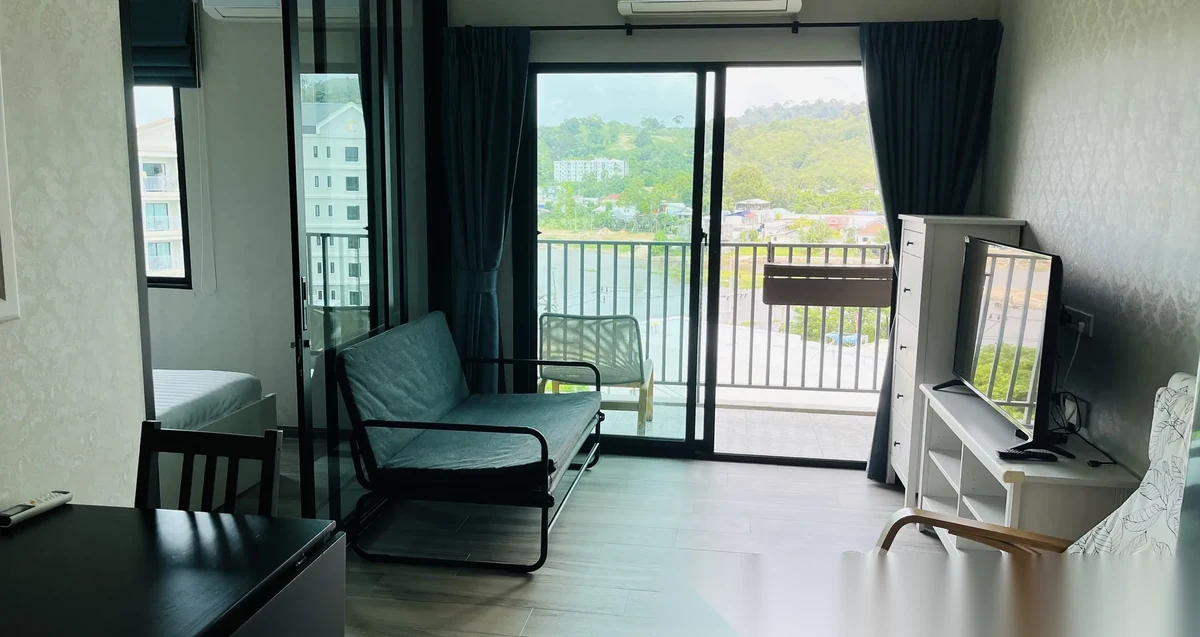 Studio Apartment for sale at The Title Residencies complex · Sakhu · Lake View