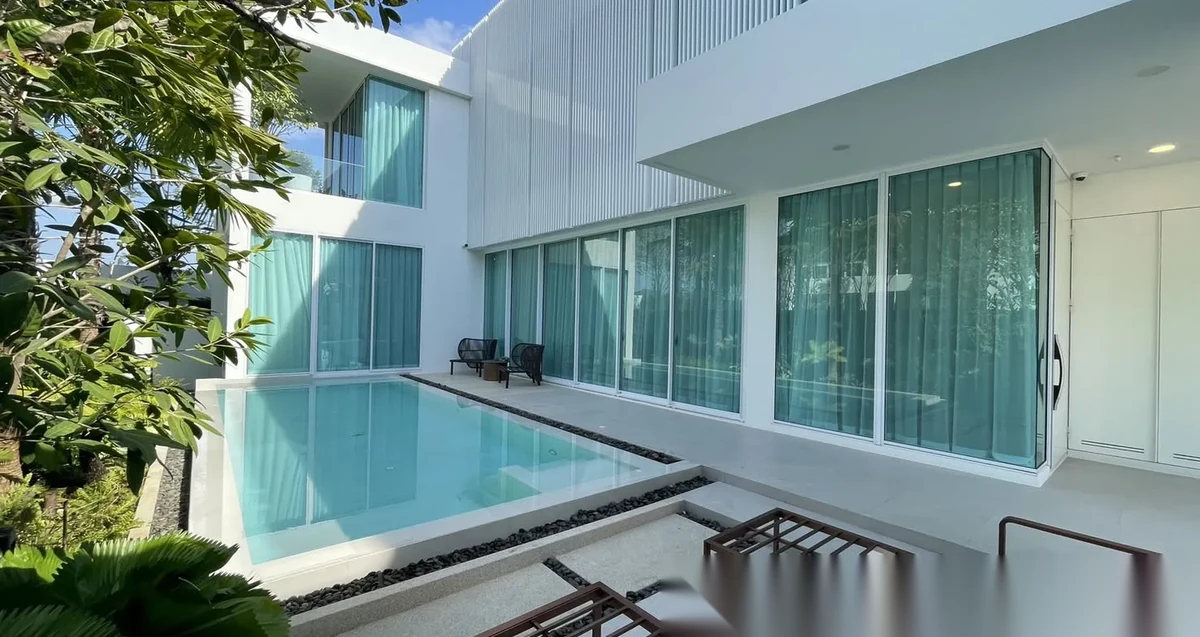 4 Bedroom Villa for rent at VIVE Phuket complex · Thep Krasattri · Pool View