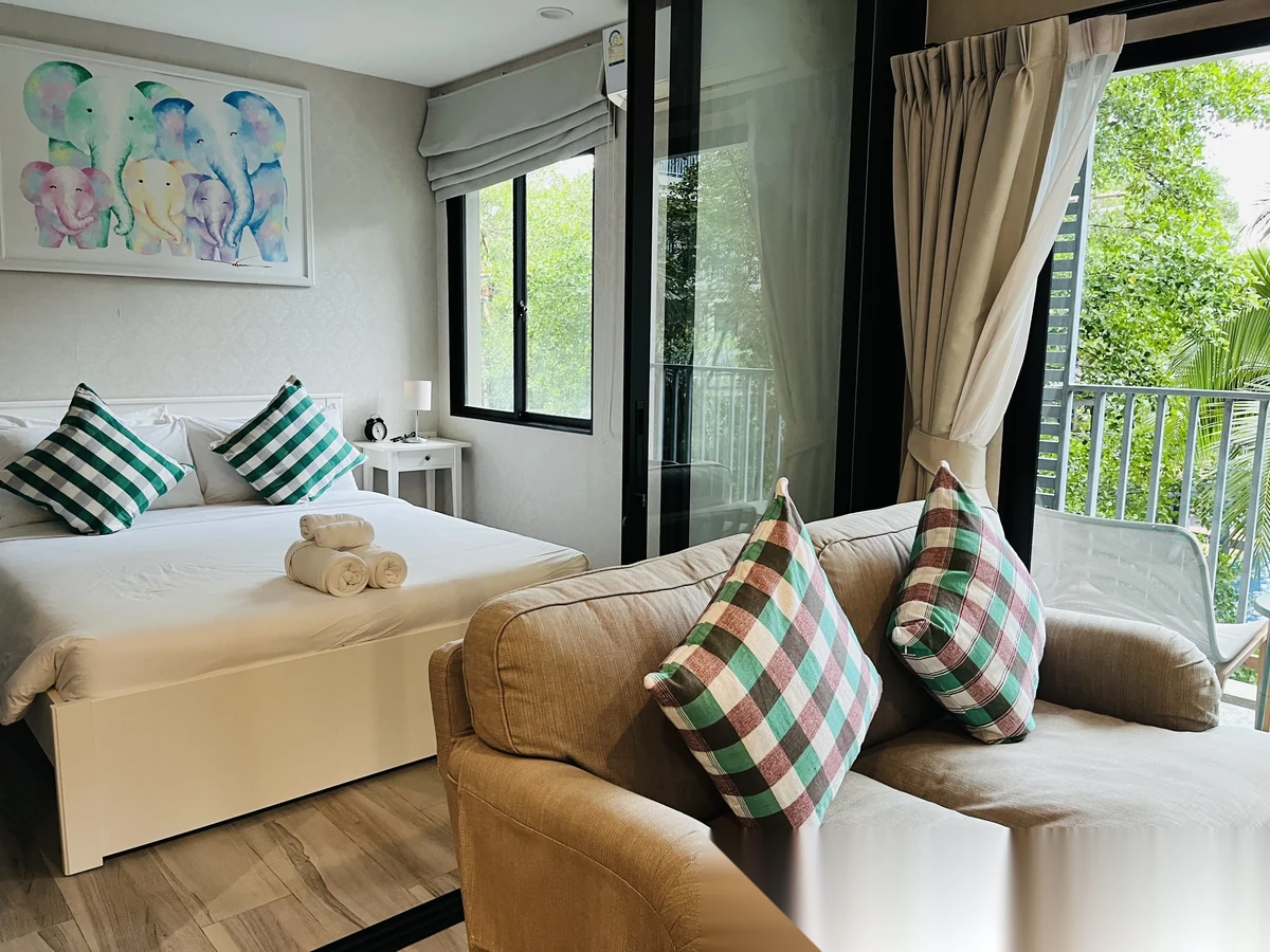 Studio Apartment for sale at The Title Residencies complex · Sakhu · Pool View