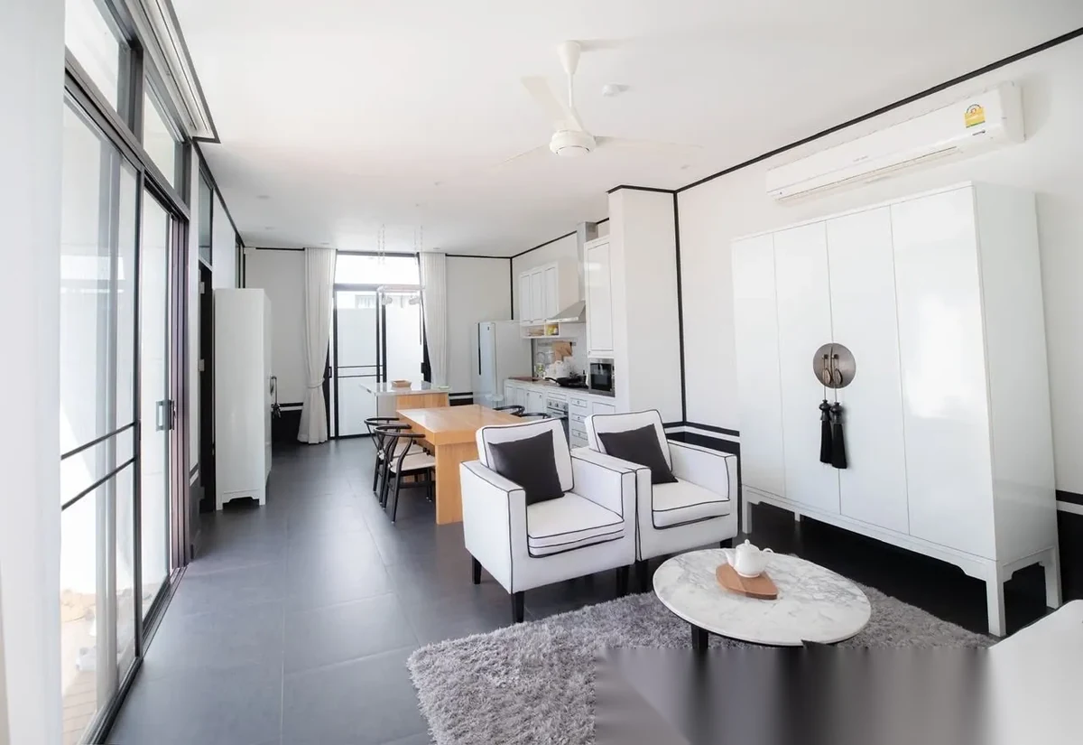 Вилла 3BR в комплексе Mono Loft Villas Palai · Чалонг · Вид на бассейн — фото 10