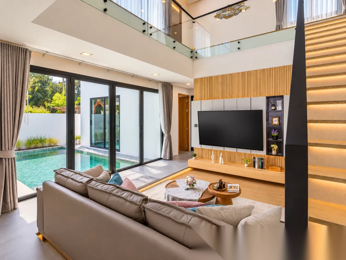 Вилла 3BR · Чалонг · Вид на бассейн — фото 9