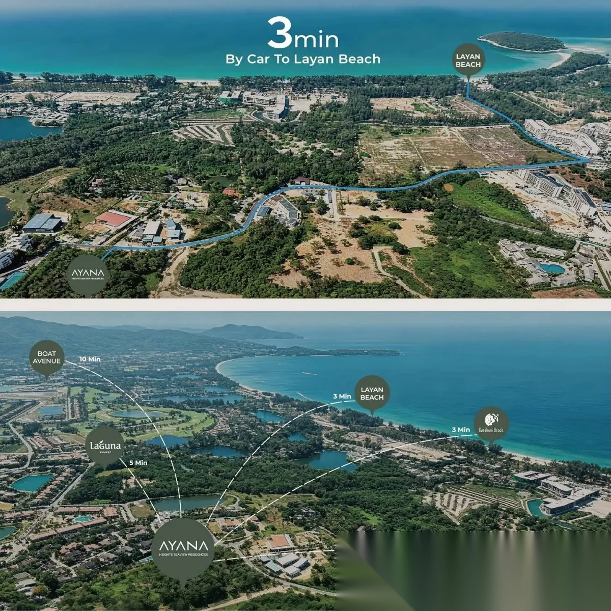 Апартаменты 1BR в ЖК AYANA Heights Seaview Residence · Чернг Тале / Bang Tao · Вид на море — фото 13