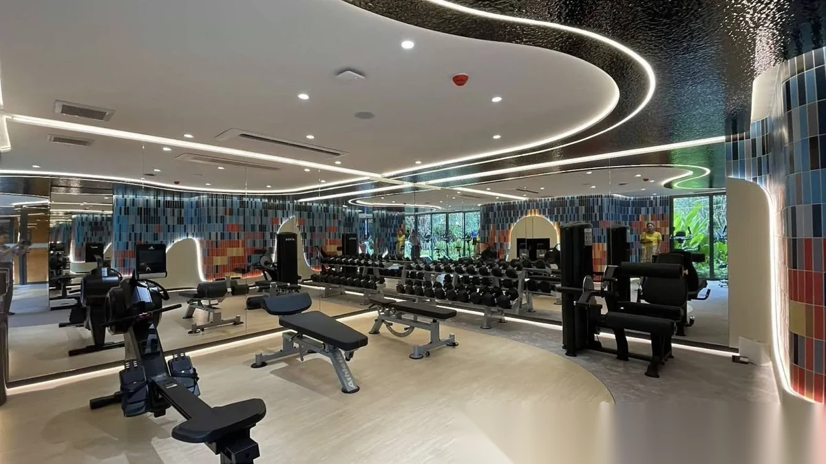 Апартаменты 1BR в ЖК The Base Rise · Вичит · Вид на бассейн — фото 8