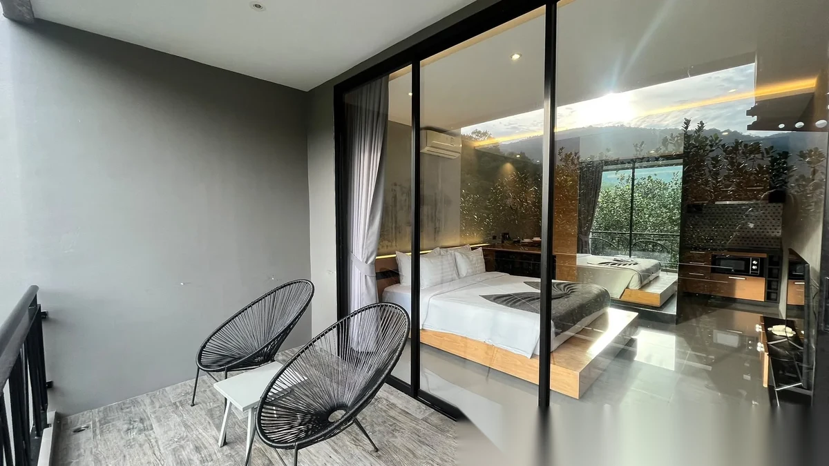 Studio Apartment for rent at The Woods Natural Park complex · Kamala · Garden View — photo 2
