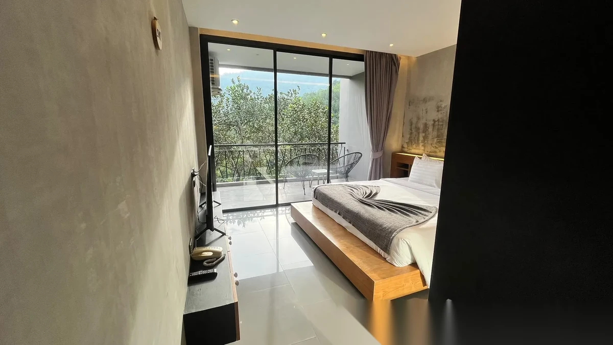 Studio Apartment for rent at The Woods Natural Park complex · Kamala · Garden View — photo 3