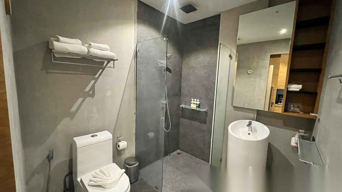 Studio Apartment for rent at The Woods Natural Park complex · Kamala · Garden View — photo 7