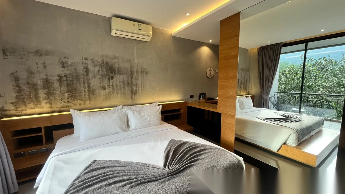 Studio Apartment for rent at The Woods Natural Park complex · Kamala · Garden View — photo 12
