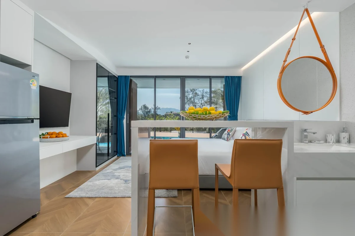 Studio Apartment for sale at Kora Beach Resort Phuket complex · Choeng Thale · Pool View — photo 2