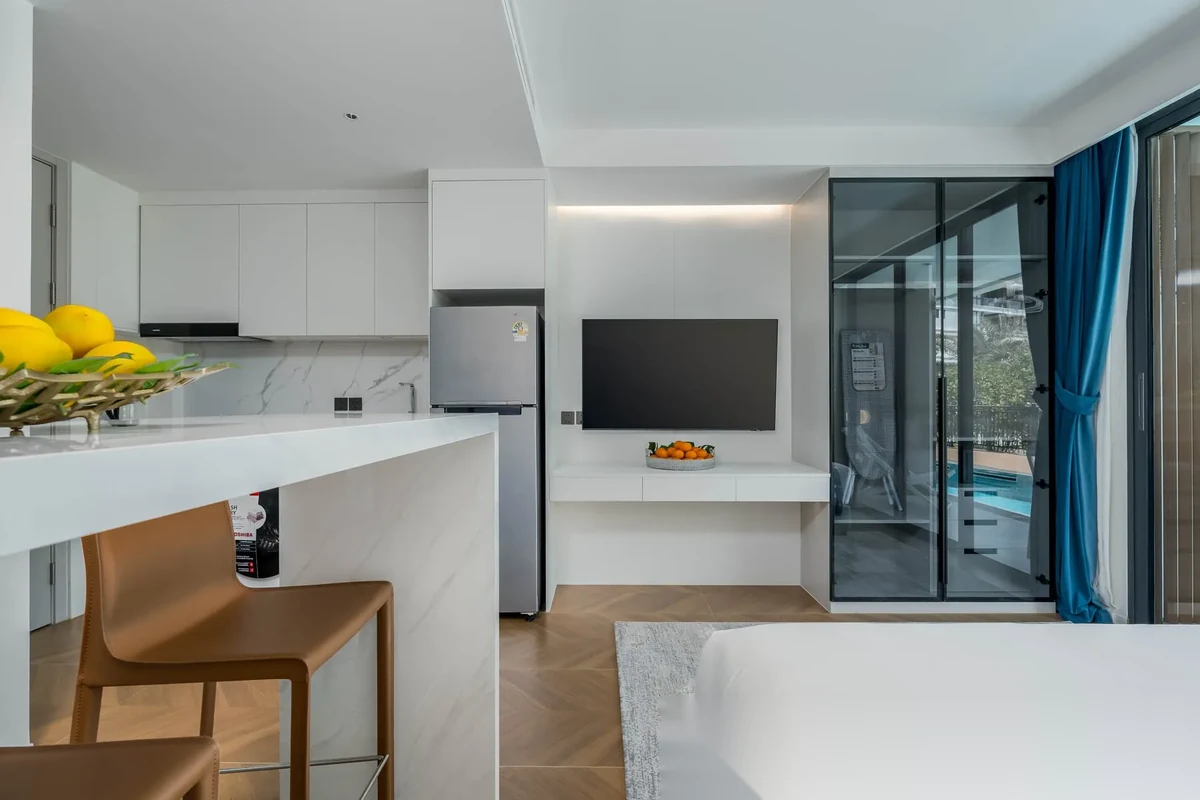 Studio Apartment for sale at Kora Beach Resort Phuket complex · Choeng Thale · Pool View — photo 5