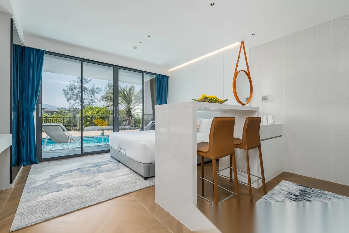 Studio Apartment for sale at Kora Beach Resort Phuket complex · Choeng Thale · Pool View — photo 11