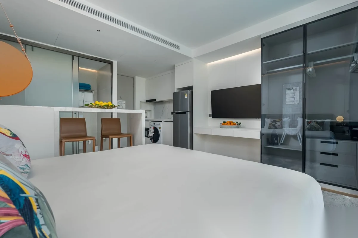 Studio Apartment for sale at Kora Beach Resort Phuket complex · Choeng Thale · Pool View — photo 17